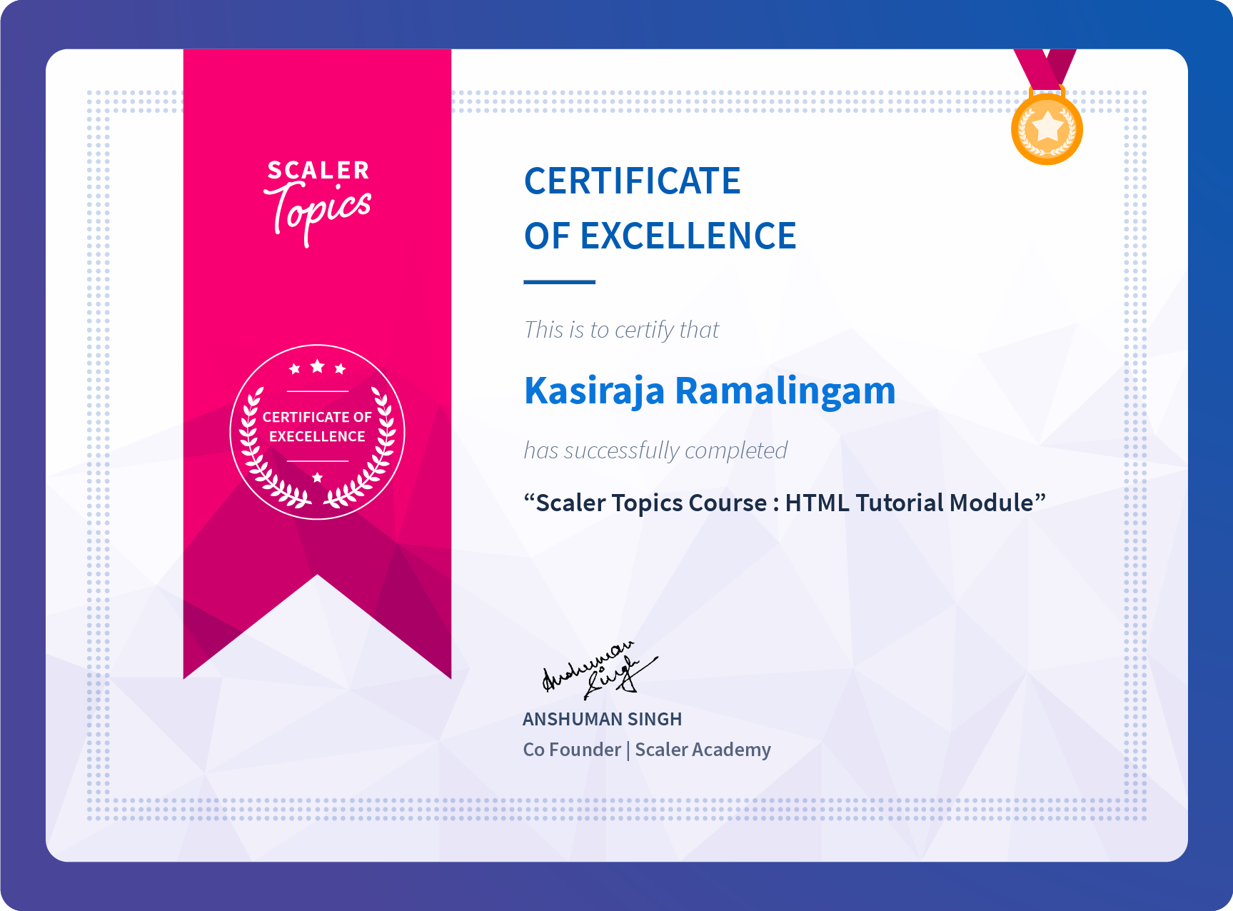 Certificate 1